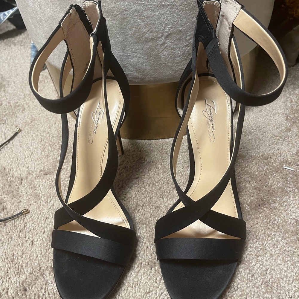 Black strapped shoes: Vince Canute